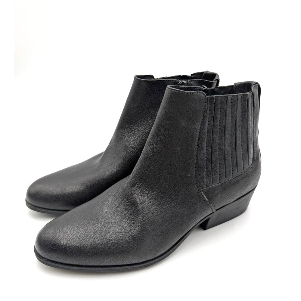 Aerosoles Claus Buckle Ornament Ankle Booties Women's Black Size US7W EU37.5